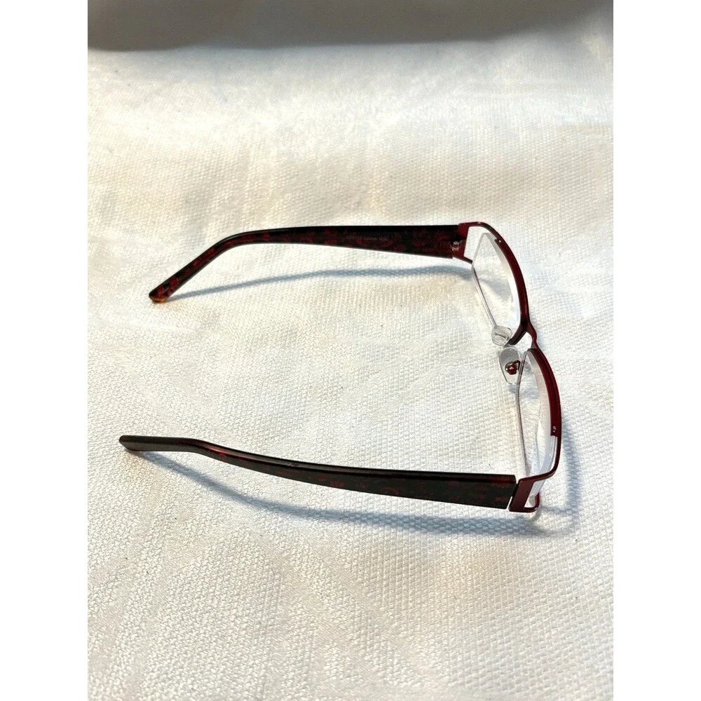 20/20 Leelah LO0113 Red Frames Only W 52 mm  Bridge Width 16 mm  Temp 135 mm